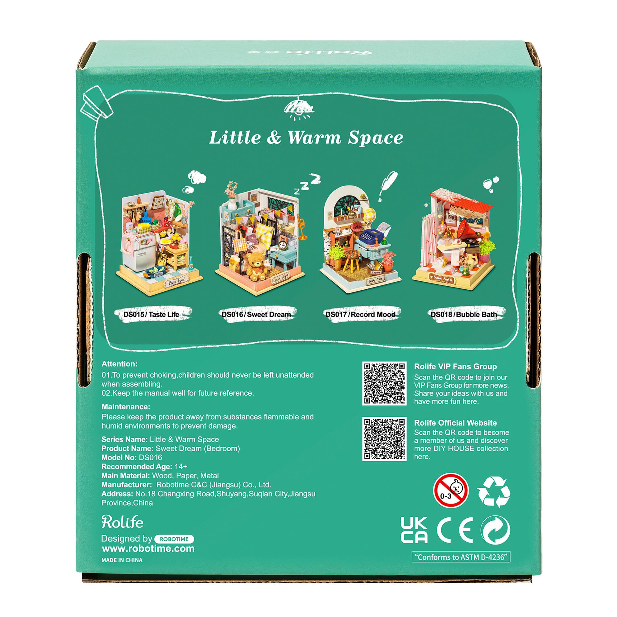 Rolife® Sweet Dream Bedroom DIY Miniature Kit